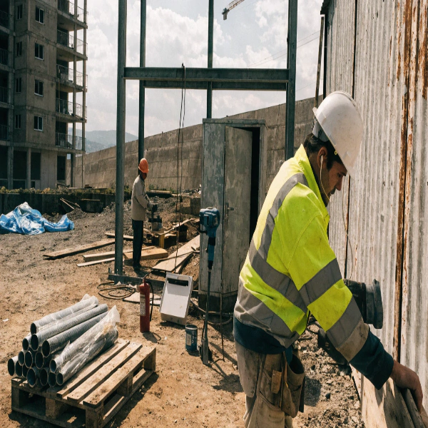 construction site workplace injury Blaby
